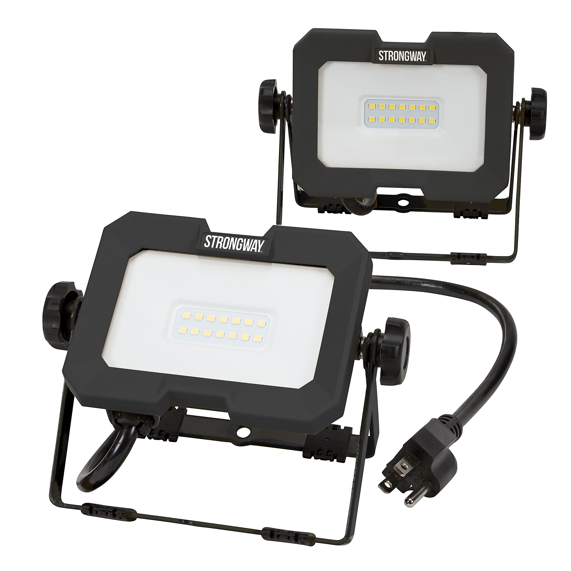 Strongway 1000-Lumen LED Portable Worklights, 2-Pk., 10 Watts, 120V, Indoor/Outdoor